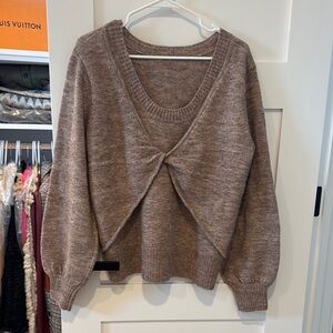 French Connection Cozy Brown Sweater
